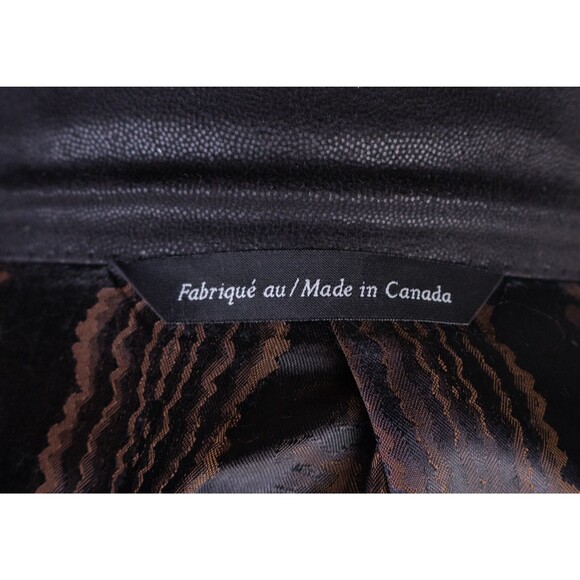 Coppley Faux Leather Black GRANDY Sport Coat Jacket Blazer Sz 46R Two Button EUC - Picture 13 of 13